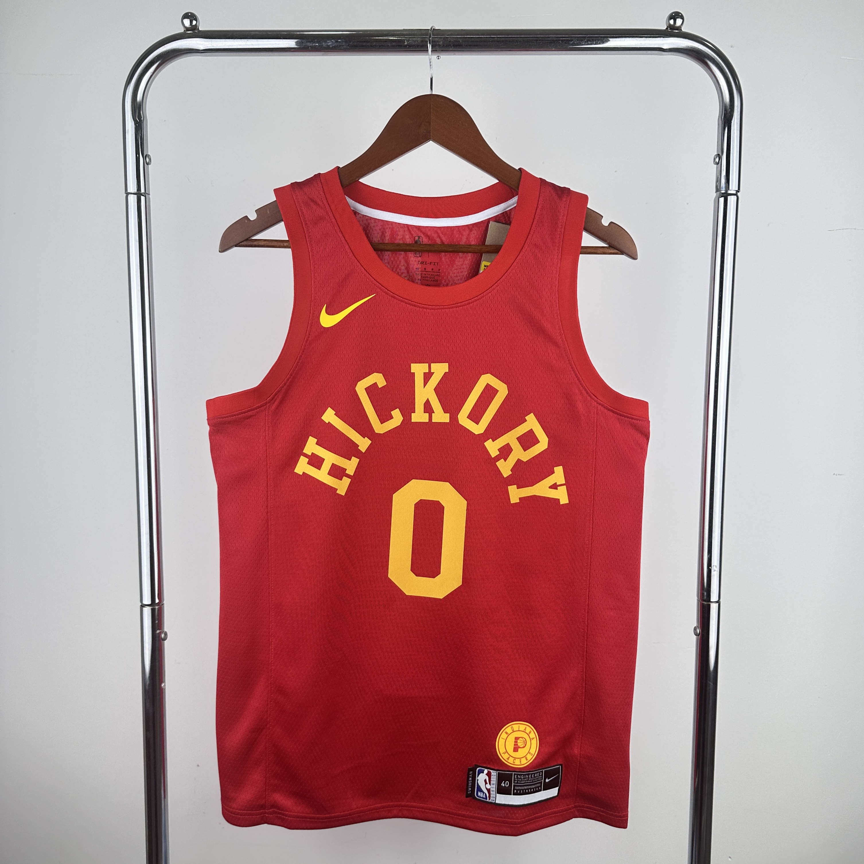 Men Indiana Pacers #0 Haliburton Red Throwback Nike 2024 NBA Jersey->youth nba jersey->Youth Jersey